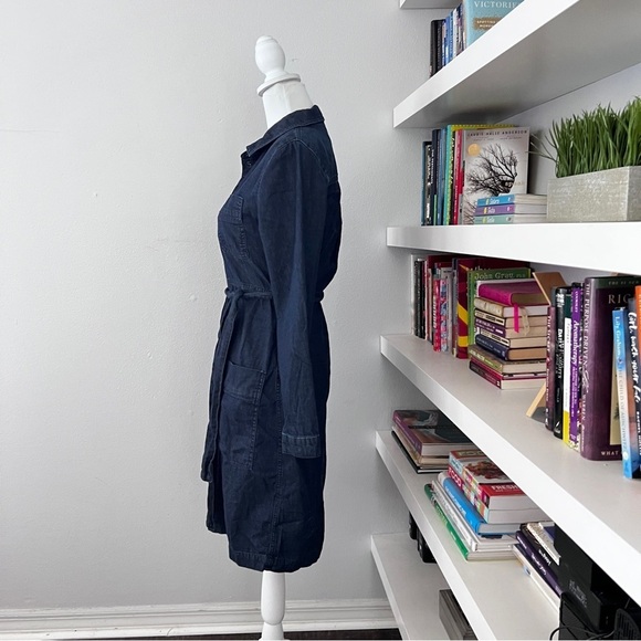 Whistles Carrie denim style shirt dress size 4 - Picture 7 of 15